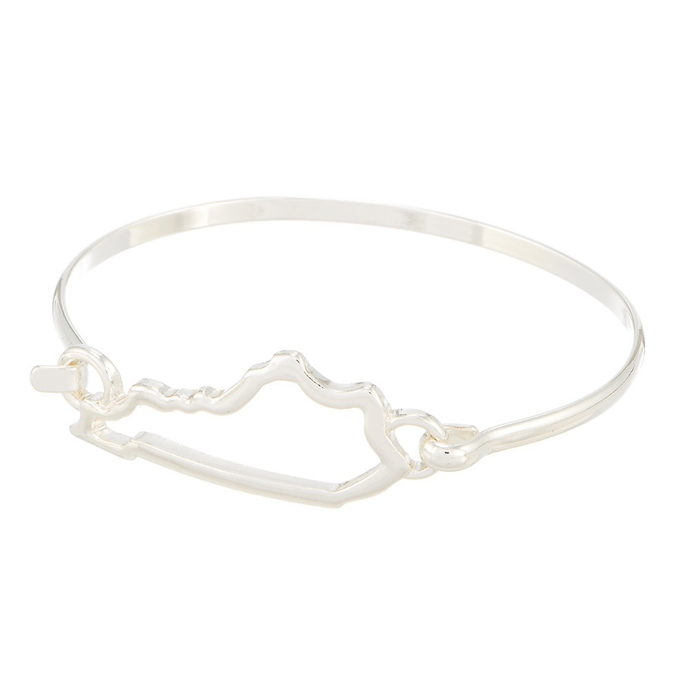 NWT~Kentucky Outline Bracelet~Silver Tone